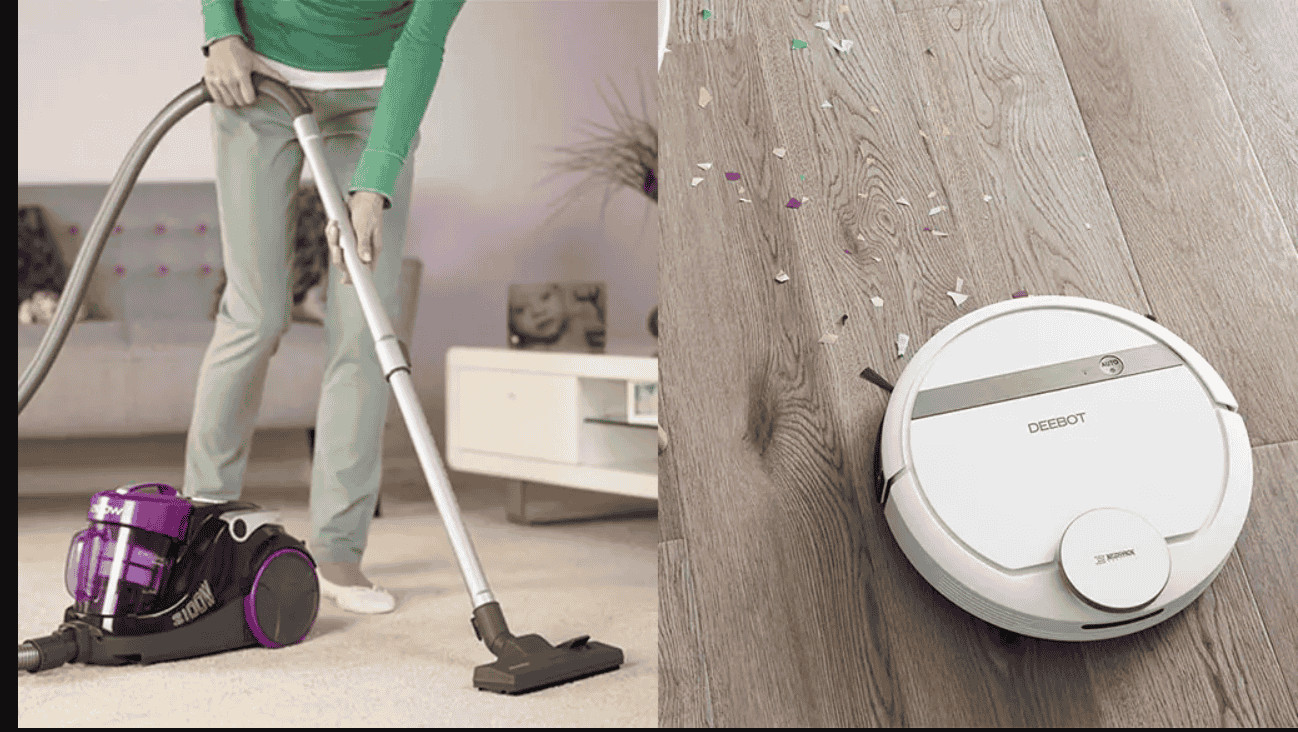 alt text: Hình ảnh hút bụi trong nhà