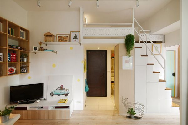 Alt text:  Mẫu nhà cấp 4 gác lửng hiện đại