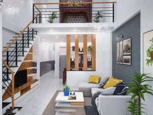 Alt text:  Nhà cấp 4 gác lửng 5x12m