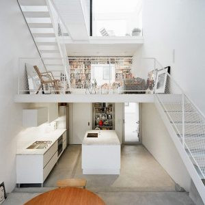 Alt text: Thiết kế nội thất gác lửng hiện đại