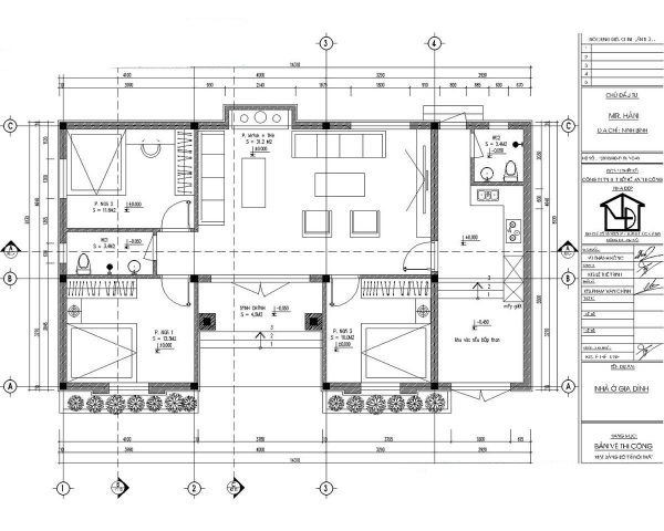 Bản vẽ xây nhà 500 triệu ở nông thôn Thanh Hóa