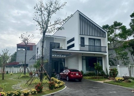 Bên ngoài ngôi nhà 4 tỷ sang trọng