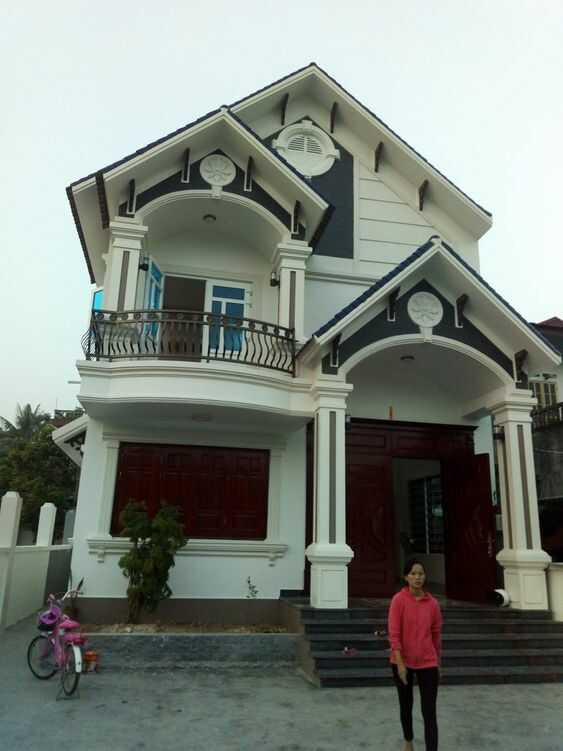 Mẫu nhà 2 tầng mái thái chữ L