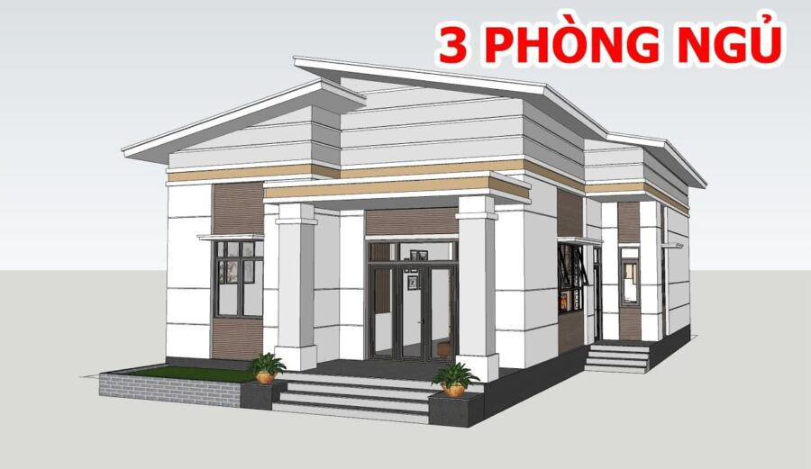 Mẫu nhà 3 phòng ngủ 1