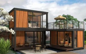 Mẫu nhà container 2 tầng cải tạo vỏ ngoài