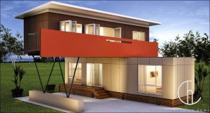 Mẫu nhà container 2 tầng tiết kiệm