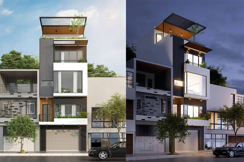 Mẫu nhà phố hiện đại