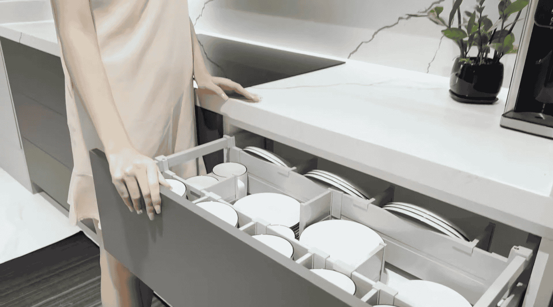 Ngăn kéo bếp thông minh