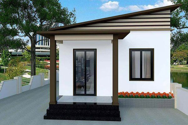 Nhà mái lệch cấp 4