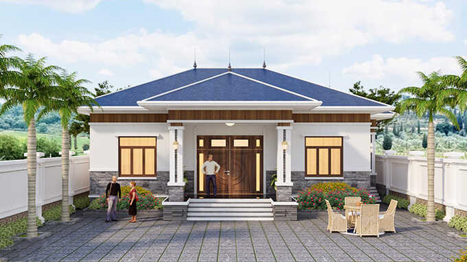 Nhà mái Nhật sân vườn