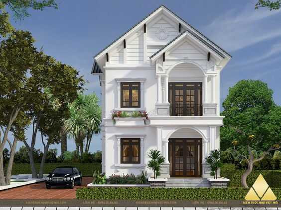 Nhà mái thái 2 tầng 1 tum