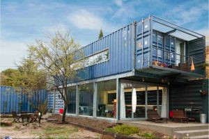 Nội thất nhà container 2 tầng