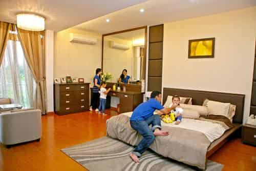 Phòng ngủ của vợ chồng Quyền Linh