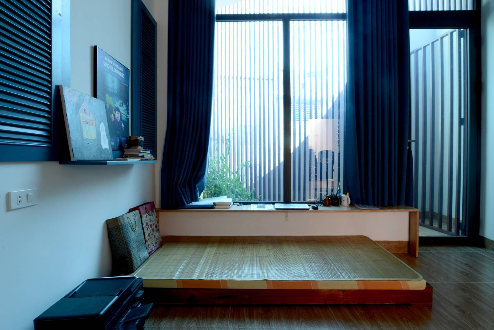 Thiết kế lệch tầng nhà 2 tầng 1 tum