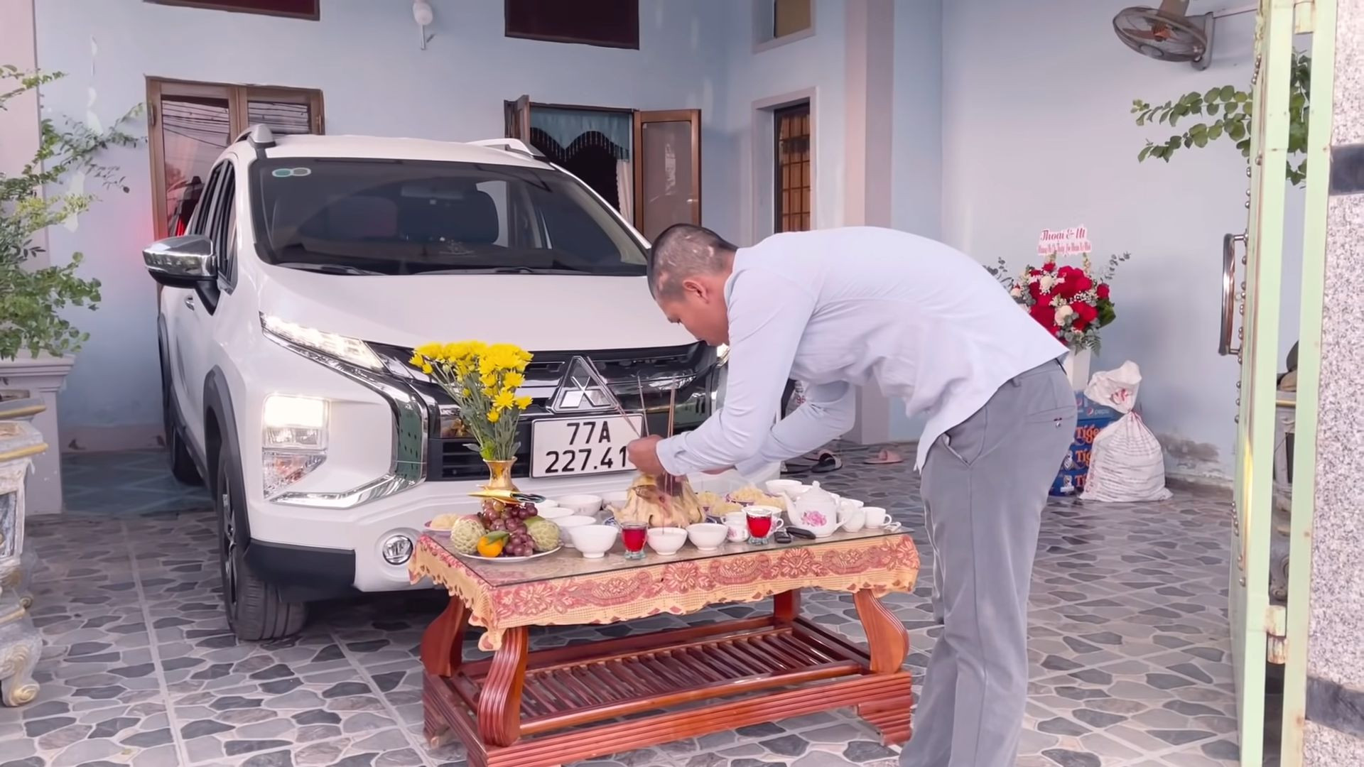 Tiệc "rửa xe" ấm cúng