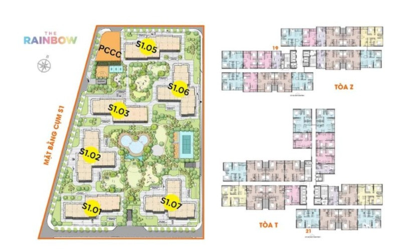 Căn hộ Rainbow Vinhomes Grand Park: Mặt bằng, thiết kế, tiện ích