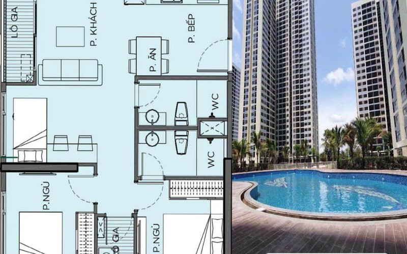 Căn hộ Rainbow Vinhomes Grand Park: Mặt bằng, thiết kế, tiện ích