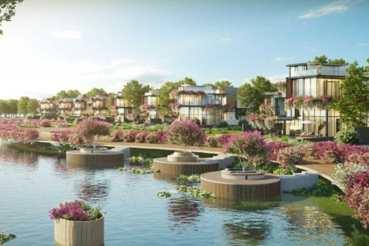 Tiết lộ vẻ đẹp hút hồn của đảo hoa Ecovillage Saigon River