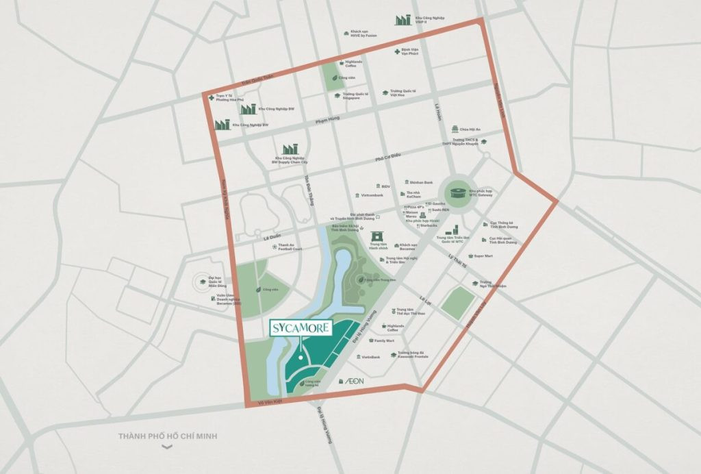Dự án Sycamore tại trung tâm thành phố mới Bình Dương