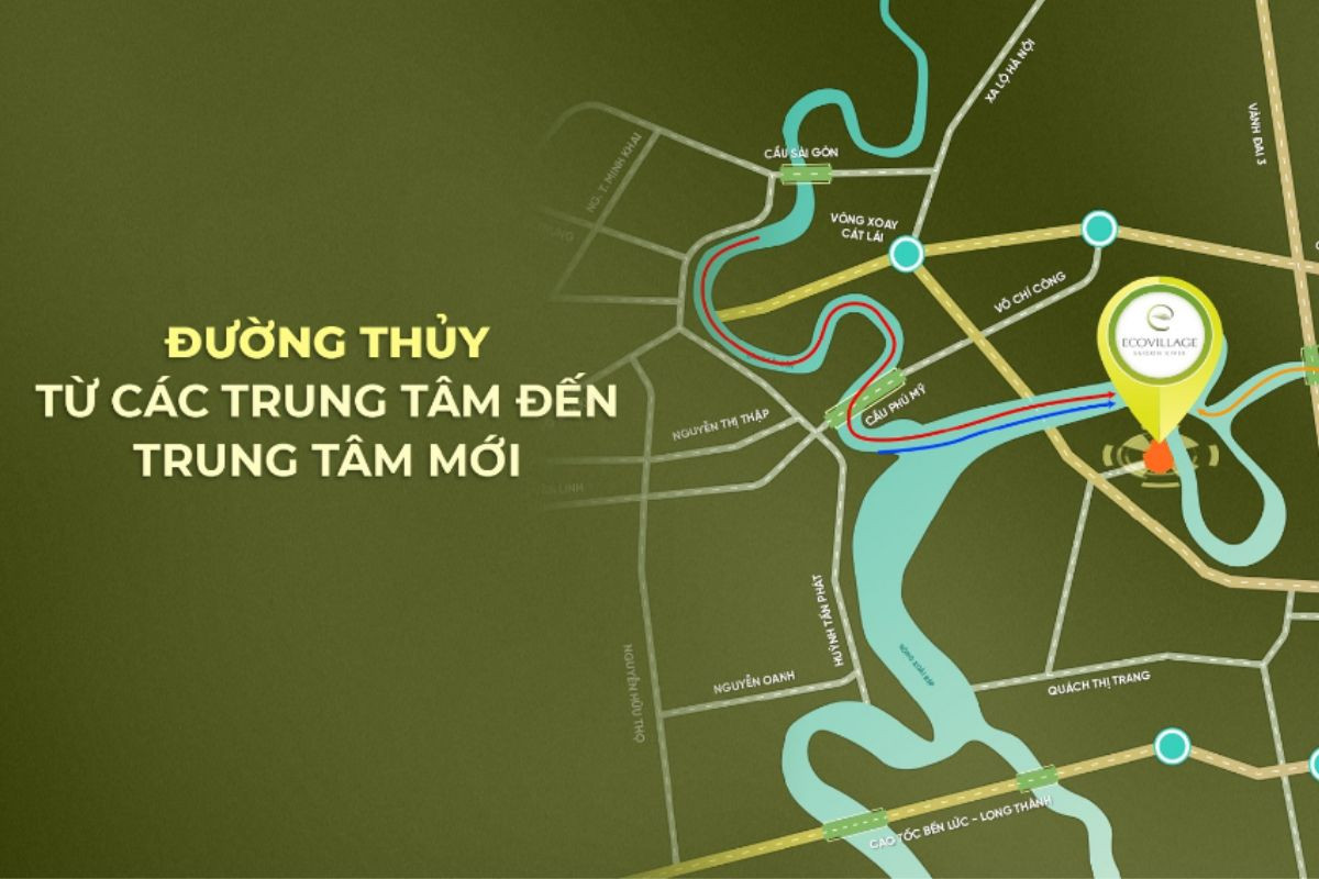 Tiết lộ vị trí ecovillage saigon river nằm ở đâu?