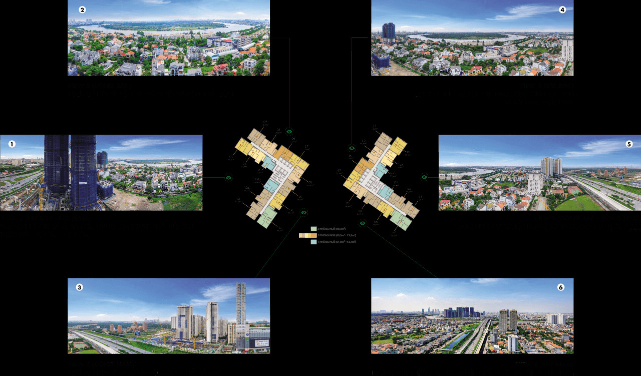 Hướng nhìn từ căn hộ