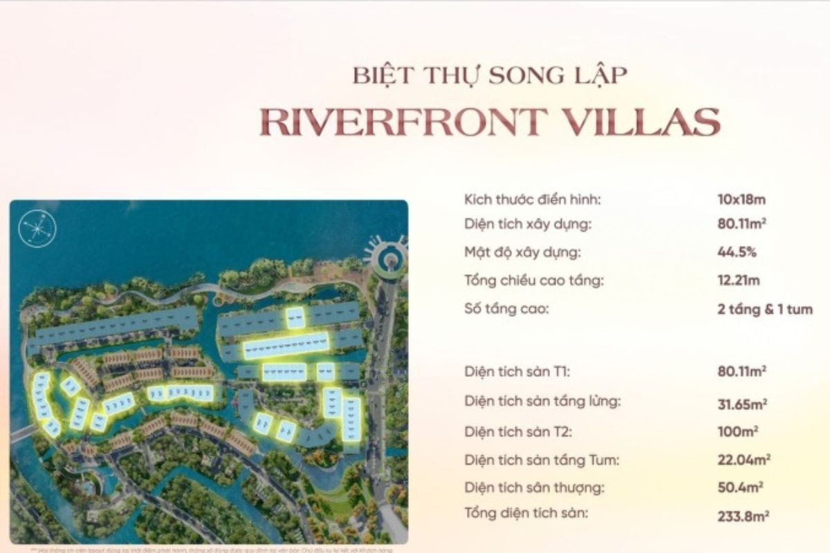 Khám phá dự án Riverfront Villas Ecovillage có gì?