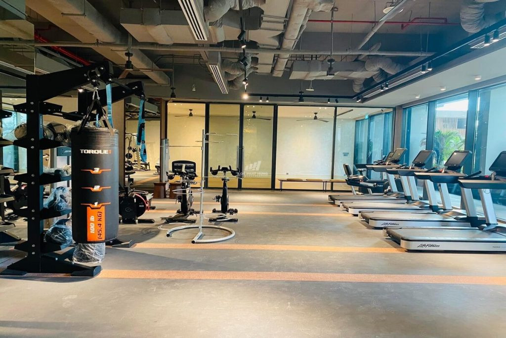 Khu vực phòng Gym hiện đại tại The River Thủ Thiêm