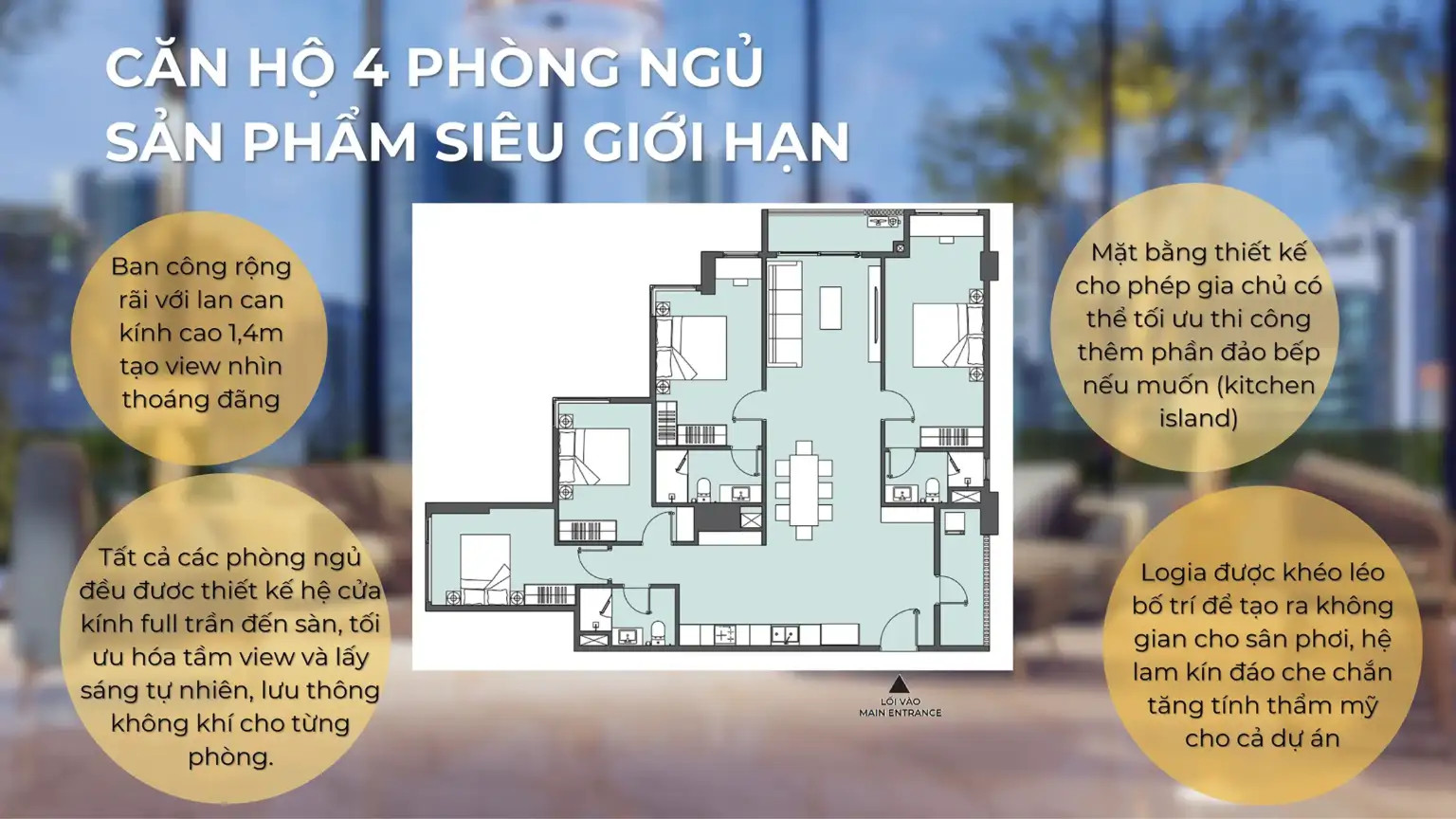 Layout điện hình căn hộ 4PN