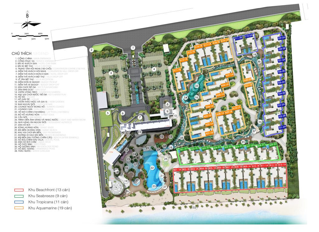Mặt bằng Angsana Residences Hồ Tràm