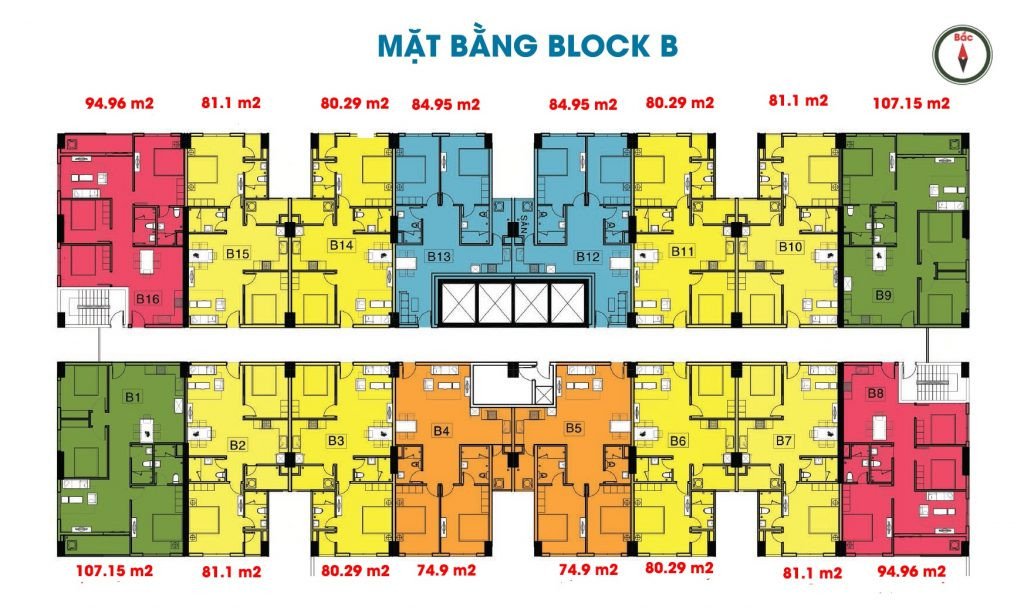 Mặt bằng chi tiết chung cư Homyland 3 Riverside 