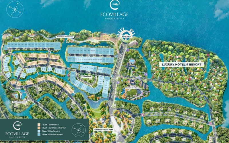 Mặt Bằng Layout Eco Village Saigon River có gì đặc biệt ?