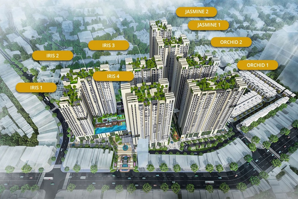 Mặt bằng tổng thể dự án Hado Centrosa Garden