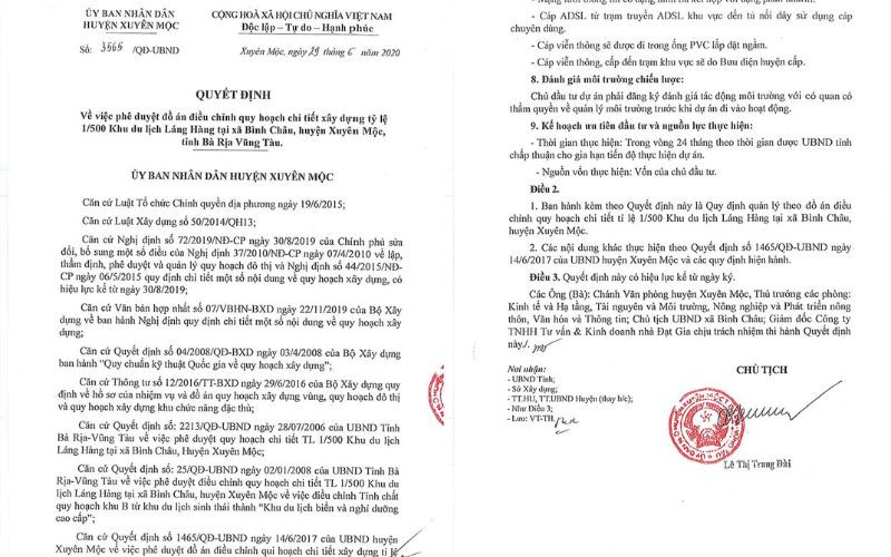 Pháp lý Lagoona Bình Châu có những giấy tờ nào?