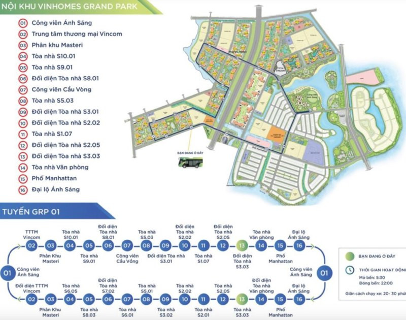 Tổng quan về xe buýt vinhome quận 9: Lộ trình, giá vé