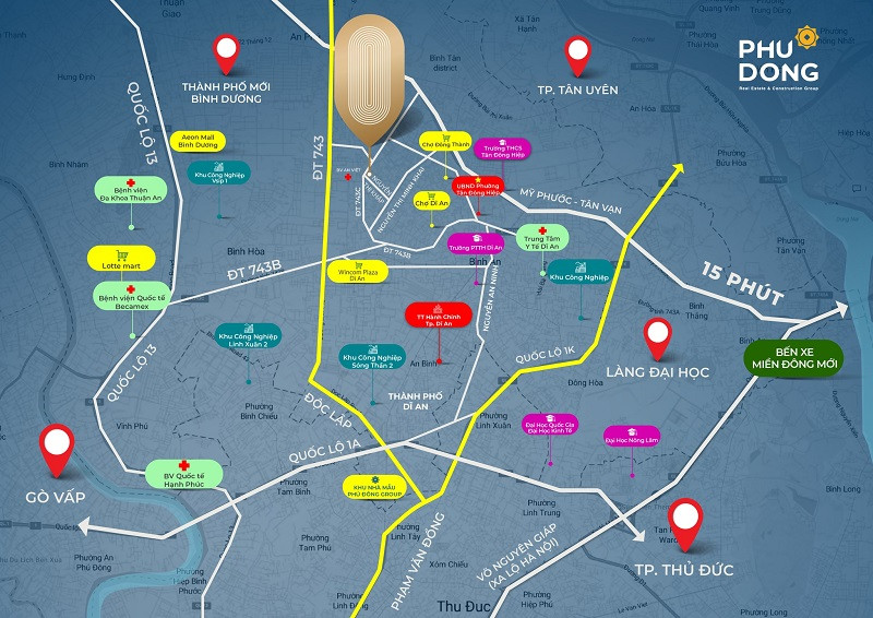 Tiện ích ngoại khu Phú Đông Sky One Dĩ An