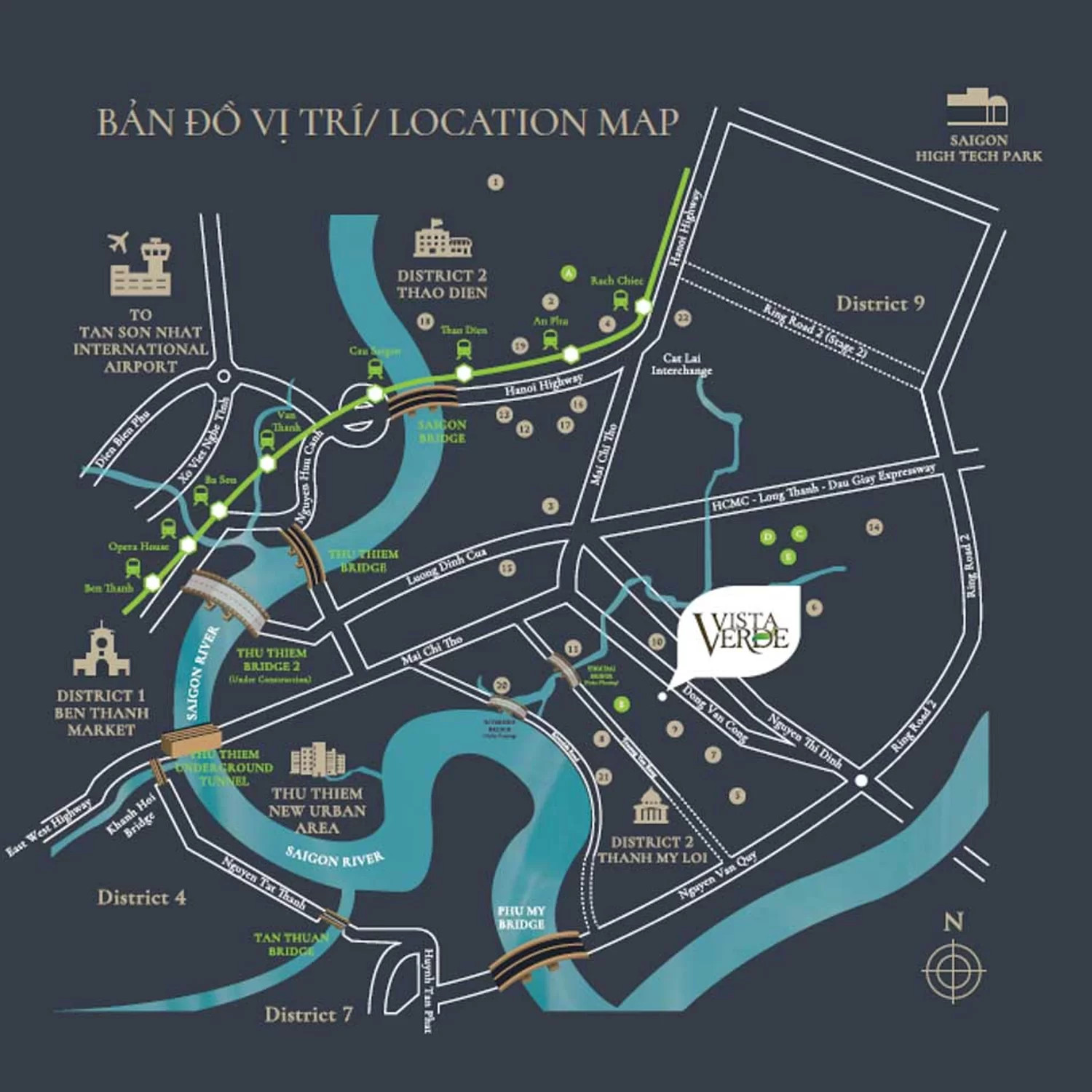 Vị trí chung cư Vista Verde