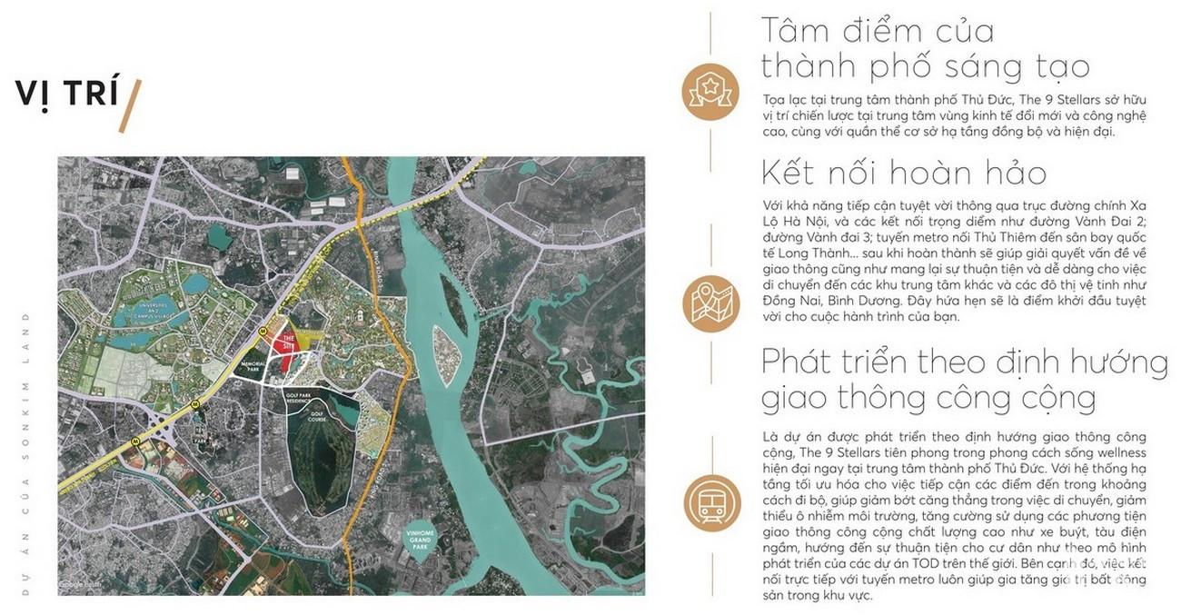 Vị trí độc địa của dự án The 9 Stellars