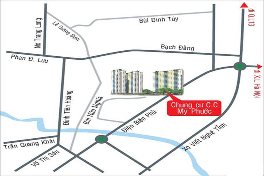 Vị trí dự án chung cư Mỹ Phước