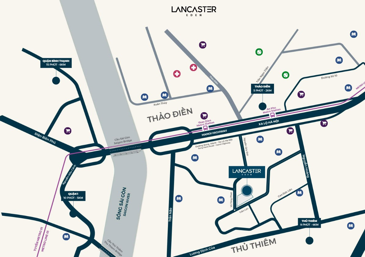 Vị trí dự án Lancaster Eden
