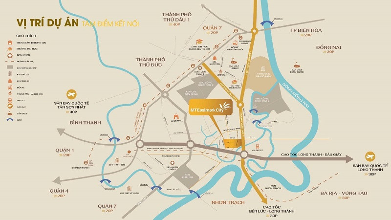 Vị trí dự án MT Eastmark City