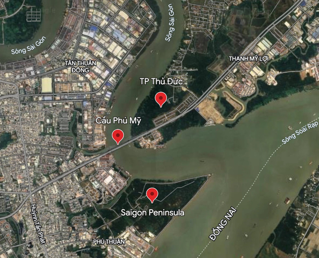 Vị trí dự án Saigon Peninsula
