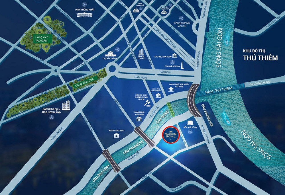 Vị trí dự án Saigon Royal Residence