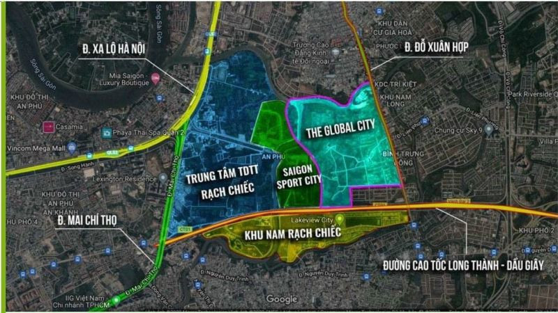 Vị trí dự án The Global City ở đâu?