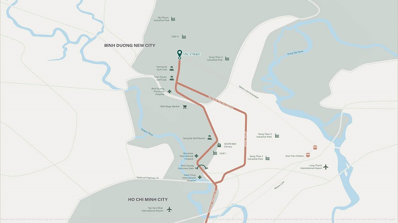 Vị trí phân khu Orchard Hill – Sycamore