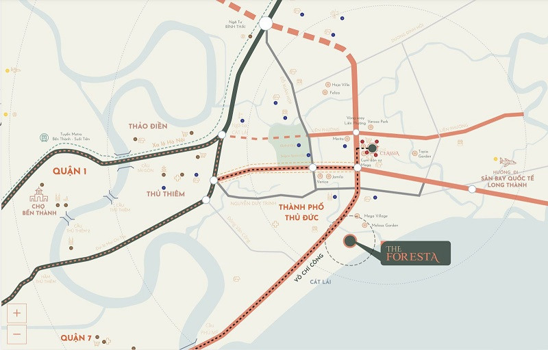 Vị trí The Foresta