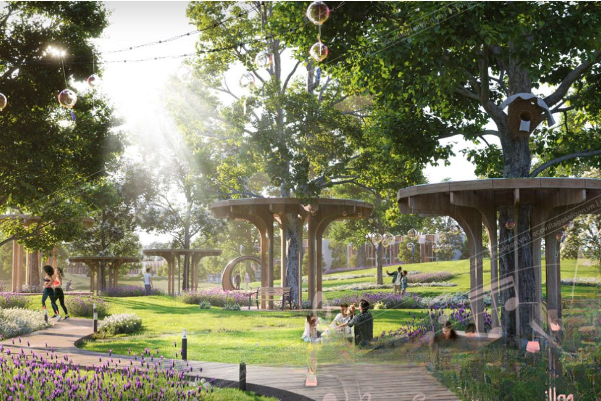 Khu vườn Trị liệu bằng Thiên Nhiên tại EcoVillage Saigon River