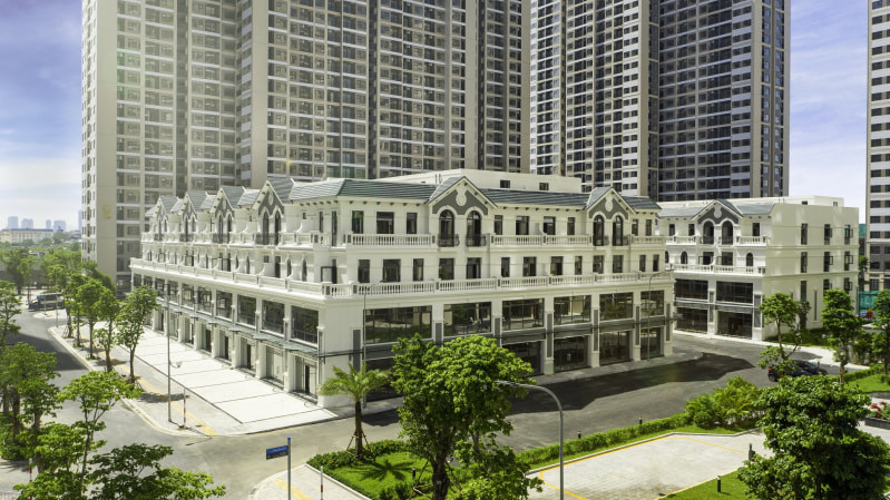 Mặt bằng kinh doanh Shophouse Vinhomes
