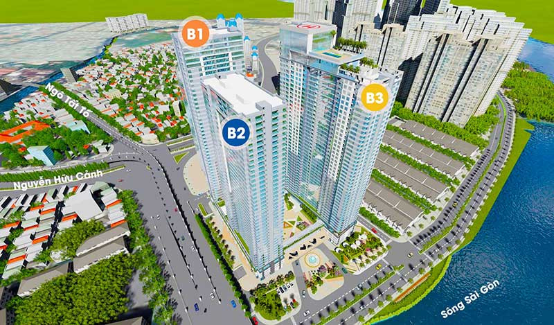 Bán gấp căn hộ Sunwah Pearl 2 phòng ngủ giá gốc từ chủ đầu tư