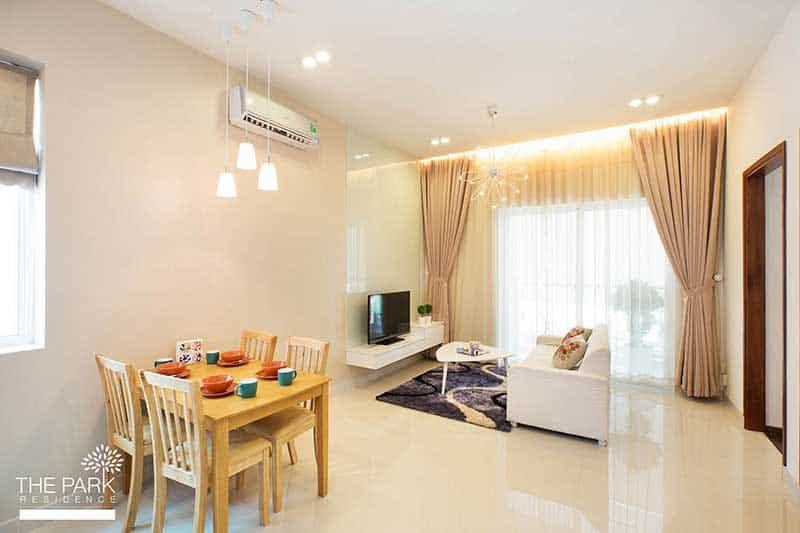 Cho mướn căn hộ 2 phòng ngủ The Park Residence giá rẻ – xem bảng giá