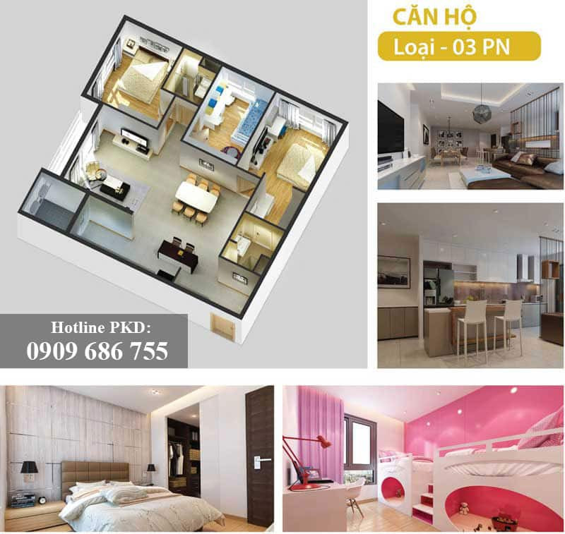 Cho thuê căn hộ The Gold View quận 4 – 3 phòng ngủ giá tốt – Xem bảng giá